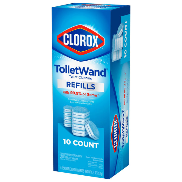 Clorox® Toilet Bowl Cleaner Disinfecting Refill Pads Blue / White, 3 Inch, Sponge Head (1223962_PK) 1/PK