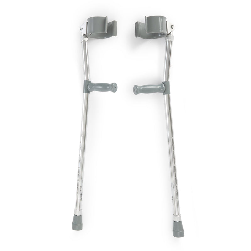 Mckesson Forearm Crutches Adult Steel Frame 300 lbs. Weight Capacity (1095260_CS) 6/CS