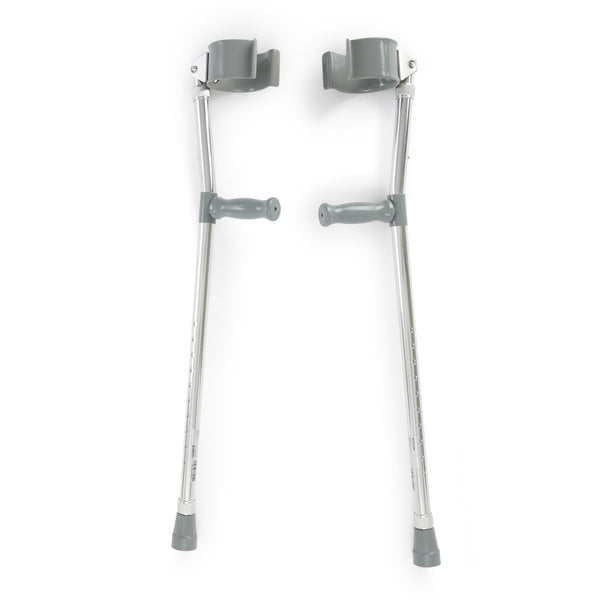 Mckesson Forearm Crutches Adult Steel Frame 300 lbs. Weight Capacity (1095260_BX) 1/BX