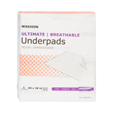McKesson Ultimate Breathable Disposable Underpad 30 X 36 Inch Fluff / Polymer Heavy Absorbency (1075429_CS) 70/CS