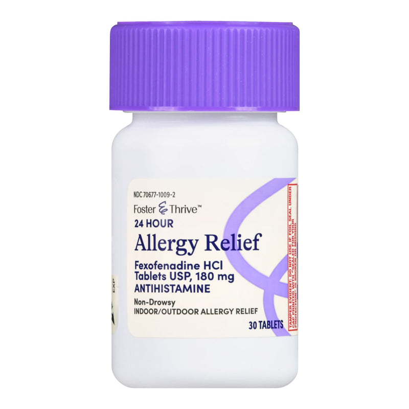Foster & Thrive™ Allergy Relief 180 mg Strength Tablet 30 per Box (1238970_BX) 30/BX