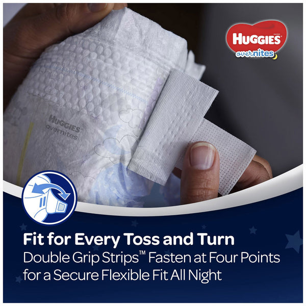Huggies® Overnites Unisex Baby Diaper Size 5 Disposable Heavy Absorbency (1128665_CS) 72/CS