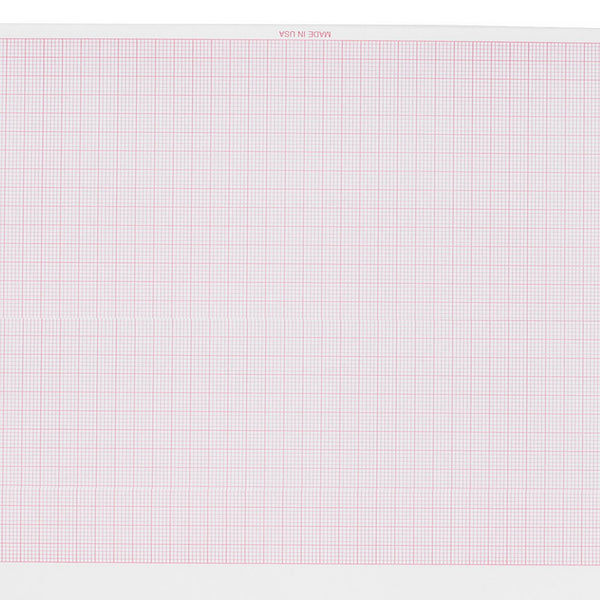 Philips Recording Chart Paper Z-Fold Red Grid (974593_PK) 100/PK