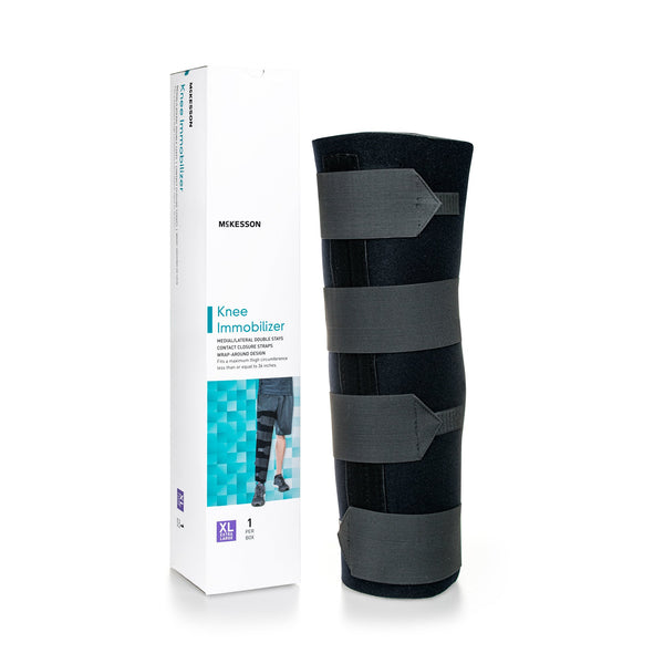 McKesson Knee Immobilizer X-Large Up to 36 Inch Thigh Circumference 22 Inch Length Left or Right Knee (1159096_EA) 1/EA