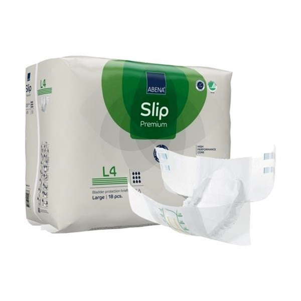 Abena® Slip Premium L4 Unisex Adult Incontinence Brief Large Disposable Heavy Absorbency (1218208_CS) 72/CS