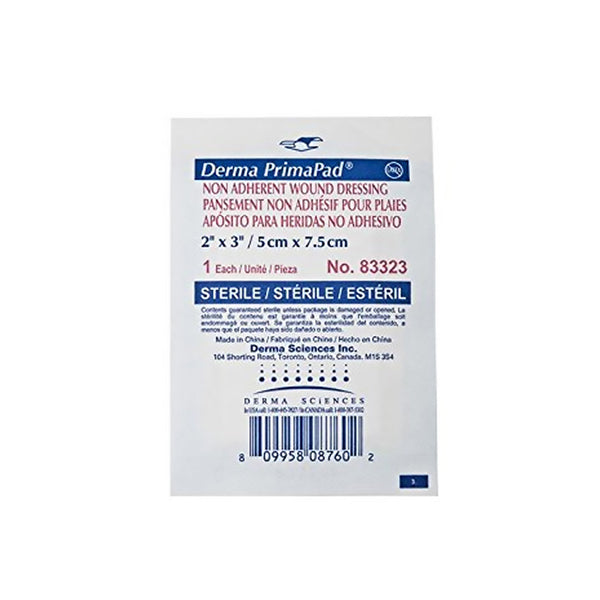 Primapad® Non-Adherent Dressing 2 X 3 Inch 1-Ply Sterile 100 per Pack (645801_BX) 100/BX