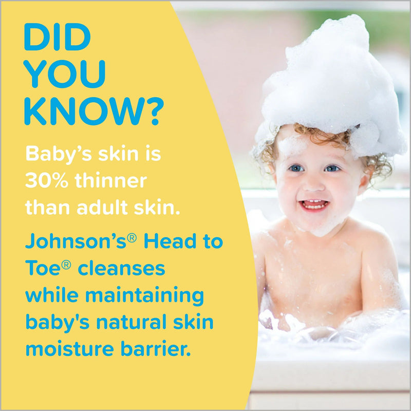 Johnson's® Baby Head-to-Toe® Baby Shampoo and Body Wash 13.6 oz. Flip Top Bottle Scented (1224246_EA) 1/EA