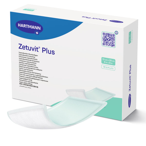 Zetuvit® Plus Super Absorbent Dressing Without Adhesive 6 X 8 Inch Rectangle (1161230_EA) 1/EA