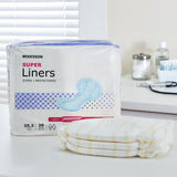 McKesson Super Incontinence Liner 25-1/5 Inch Length Moderate Absorbency Polymer Core One Size Fits Most (1187897_CS) 80/CS