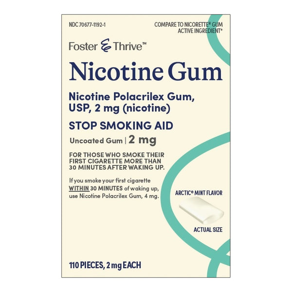Foster & Thrive™ Stop Smoking Aid 2 mg Strength Gum (1248810_PK) 1/PK