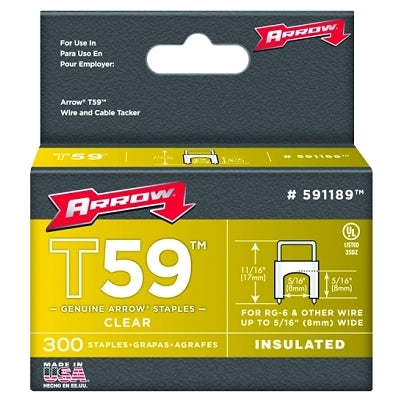 Arrow Fastener T59 Type Staples, 5/16" (091-591189) 1 Box