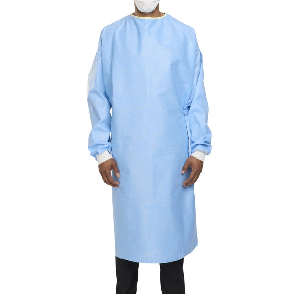 ULTRA Non-Reinforced Surgical Gown with Towel X-Large Blue Sterile AAMI Level 3 Disposable (217167_EA) 1/EA