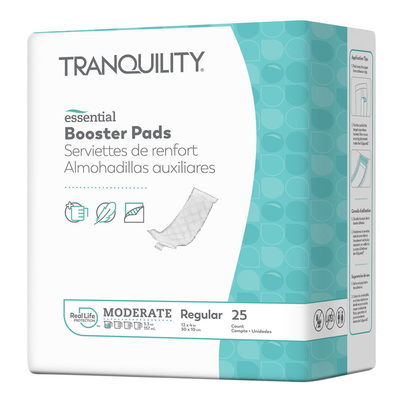 Tranquility® Essential Booster Pad 12 X 14 Inch Moderate Absorbency Super Absorbent Core Regular (1107871_BG) 25/BG