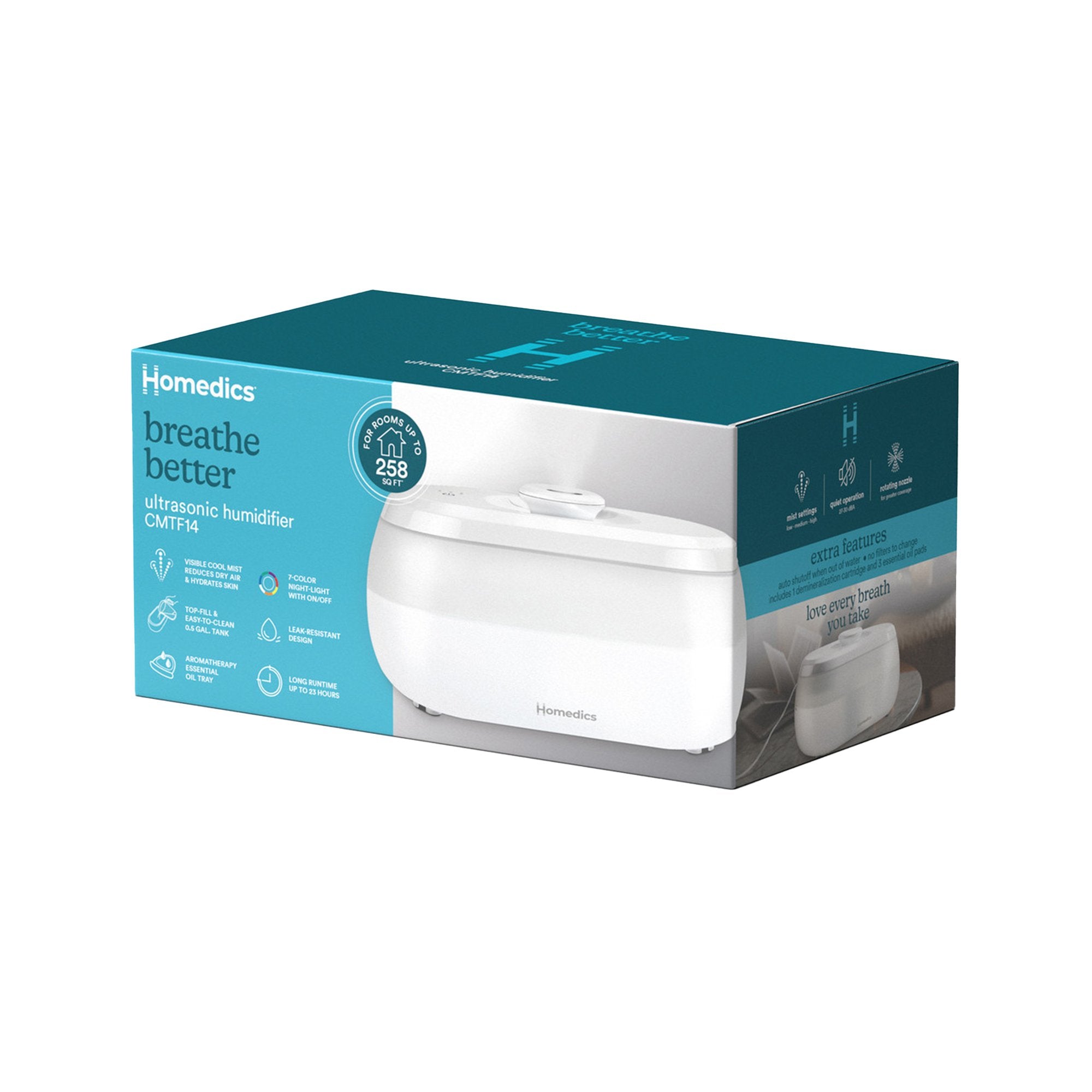 Homedics® Ultrasonic Humidifier (1253820_EA) 1/EA – GoodEarth Products