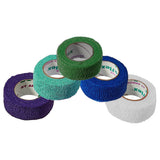 CoFlex® NL Cohesive Bandage 1 Inch X 5 Yard Self-Adherent Closure Teal / Blue / White / Purple / Green NonSterile 12 lbs. Tensile Strength (627155_RL) 1/RL