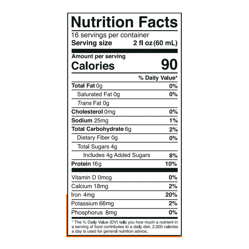 Vida Fuel Wellness Protein Oral Supplement Citrus Burst Flavor Liquid 32 oz. Reclosable Carton (1244684_CS) 6/CS