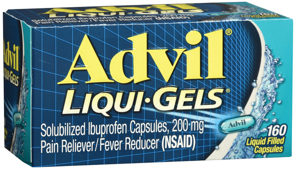 Advil® Liqui-Gels® Pain Relief 200 mg Strength Ibuprofen Capsule 160 per Bottle (500611_BT) 1/BT