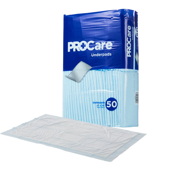 ProCare™ Disposable Underpad 21 X 34 Inch Fluff Light Absorbency (823750_BG) 50/BG
