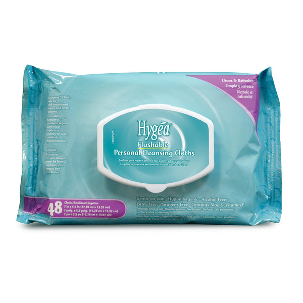 Hygea® Flushable Personal Wipe Soft Pack Scented 48 Count (461596_PK) 48/PK