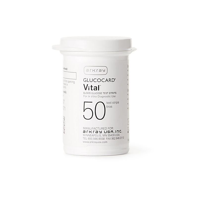 Glucocard® Vital™ Blood Glucose Test Strips 50 Strips per Pack (893032_BX) 50/BX