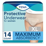 TENA® ProSkin™ Protective Female Adult Absorbent Underwear Pull On with Tear Away Seams X-Large Disposable Moderate Absorbency (1135409_CS) 56/CS