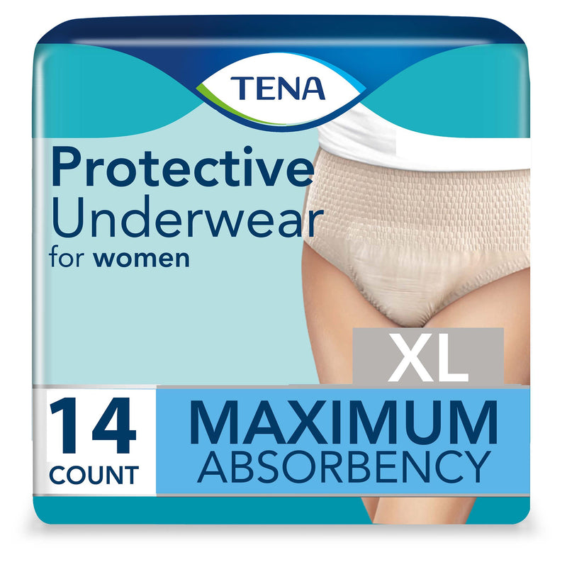 TENA® ProSkin™ Protective Female Adult Absorbent Underwear Pull On with Tear Away Seams X-Large Disposable Moderate Absorbency (1135409_CS) 56/CS