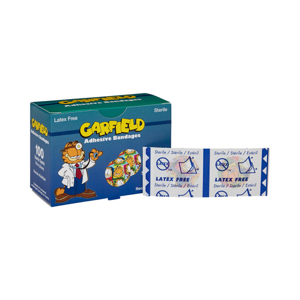ASO Adhesive Spot Bandage 7/8 Inch Plastic Round Kid Design (Garfield) Sterile (686700_BX) 1/BX