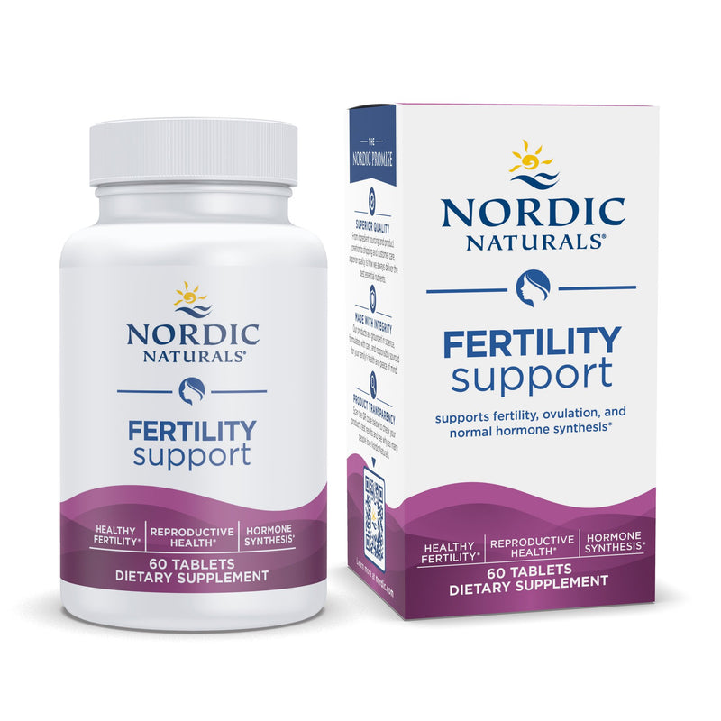 Nordic Naturals® Fertility Support Dietary Supplement Inositol 1100 mg Strength Tablet 60 per Bottle (1264952_BT) 1/BT