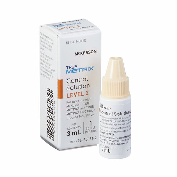McKesson TRUE METRIX® Blood Glucose Control Solution 3 mL Level 2 (960301_BX) 1/BX