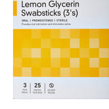 McKesson Lemon Glycerin Swabstick Rayon Tip 3 per Pack (877336_BX) 25/BX