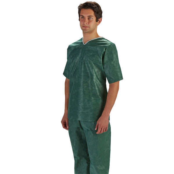 Graham Medical Products Patient Shirt X-Large Green Without Pockets Short Sleeve Unisex (903773_CS) 30/CS