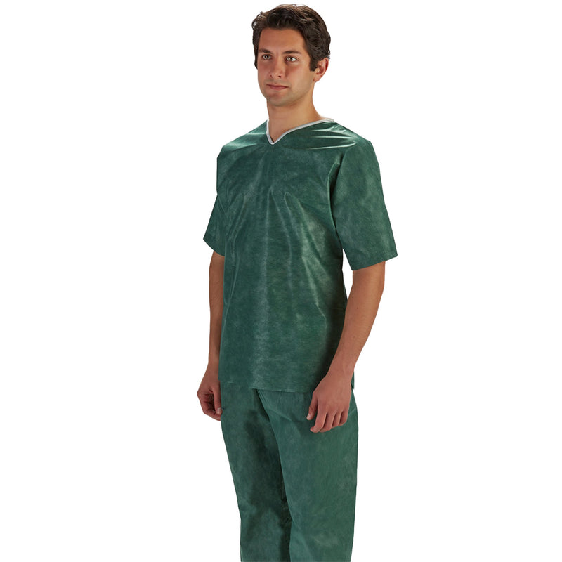 Graham Medical Products Patient Shirt X-Large Green Without Pockets Short Sleeve Unisex (903773_CS) 30/CS