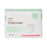 McKesson Unisex Adult Absorbent Underwear Pull On with Tear Away Seams Large Disposable Moderate Absorbency (1123833_BG) 18/BG