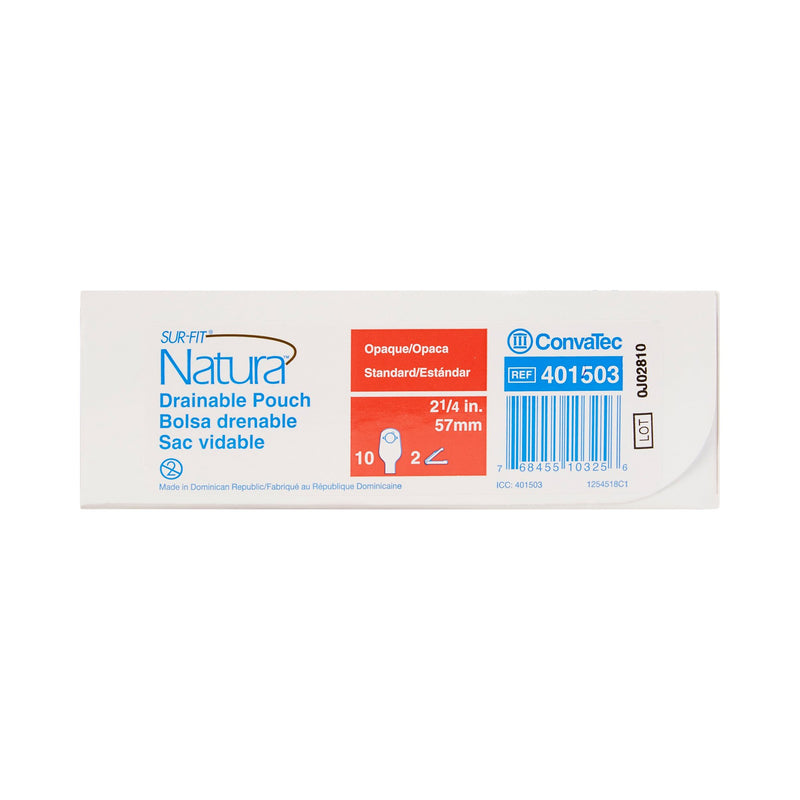 Sur-Fit Natura® Colostomy Pouch Two-Piece System 12 Inch Length Drainable (325417_BX) 10/BX