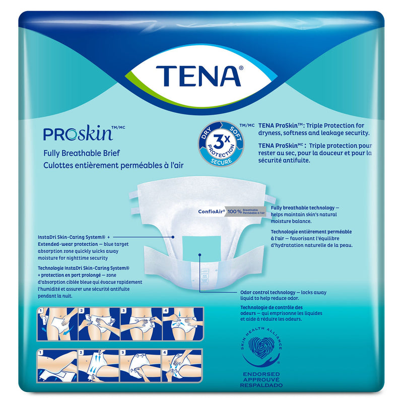 TENA ProSkin™ Ultra Unisex Adult Incontinence Brief Large Disposable Heavy Absorbency (321487_BG) 1/BG