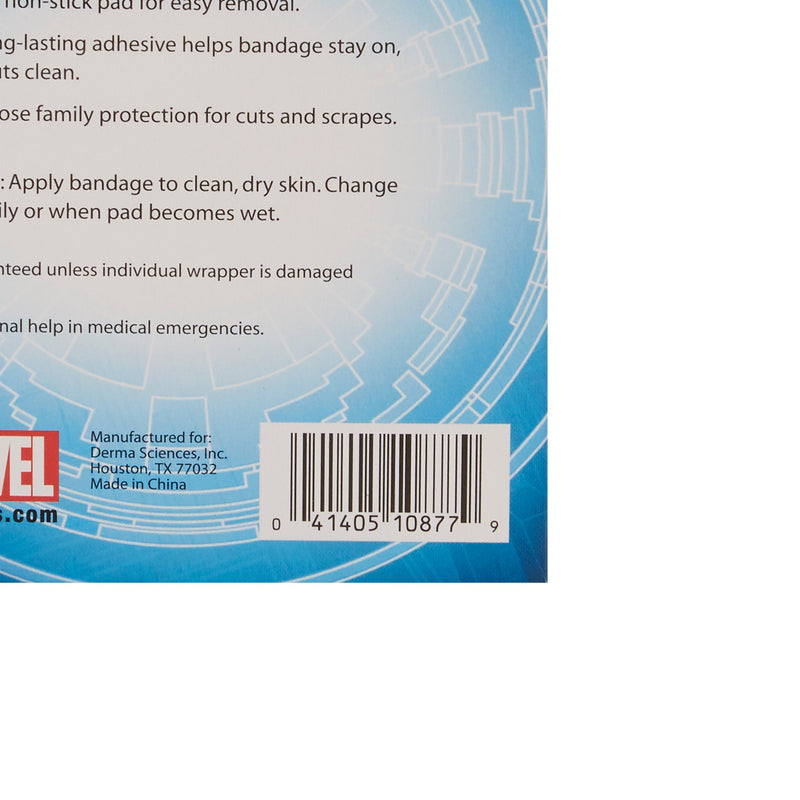 American® White Cross Stat Strip® Adhesive Strip 3/4 X 3 Inch Plastic Rectangle Kid Design (Spider-Man) Sterile (890881_CS) 1200/CS