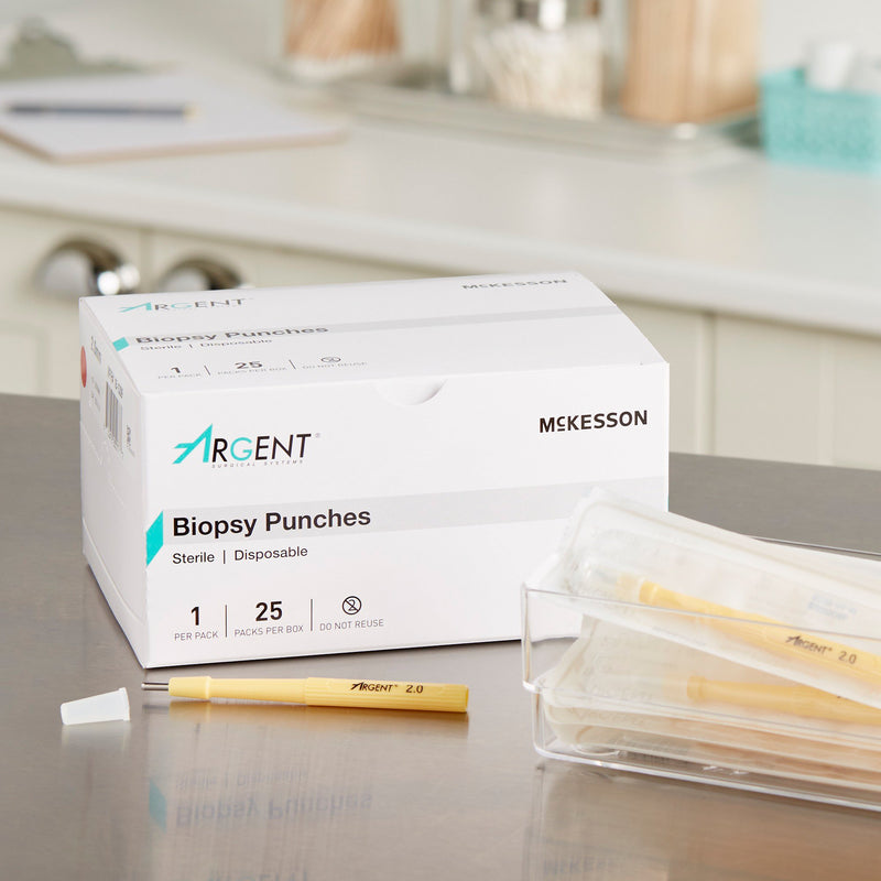 McKesson Argent™ Biopsy Punch Dermal 2 mm (1175170_CS) 100/CS