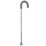 McKesson Round Handle Cane Aluminum 28-3/4 to 37-3/4 Inch Height Silver (1103359_CS) 6/CS