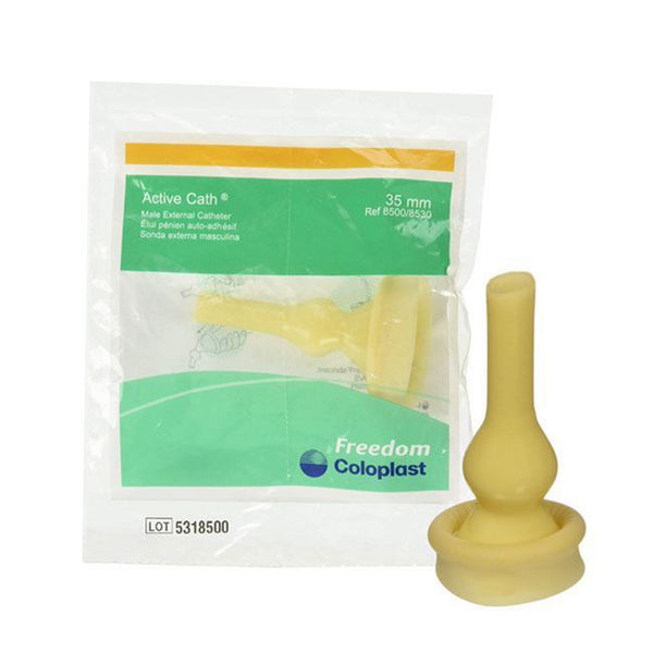 Active Cath® Male External Catheter Self-Adhesive Seal Latex Intermediate (330157_EA) 1/EA