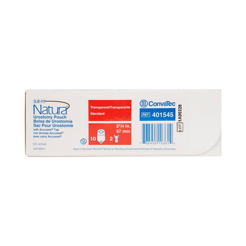 Sur-Fit Natura® Urostomy Pouch Two-Piece System 10 Inch Length Drainable (325435_BX) 10/BX