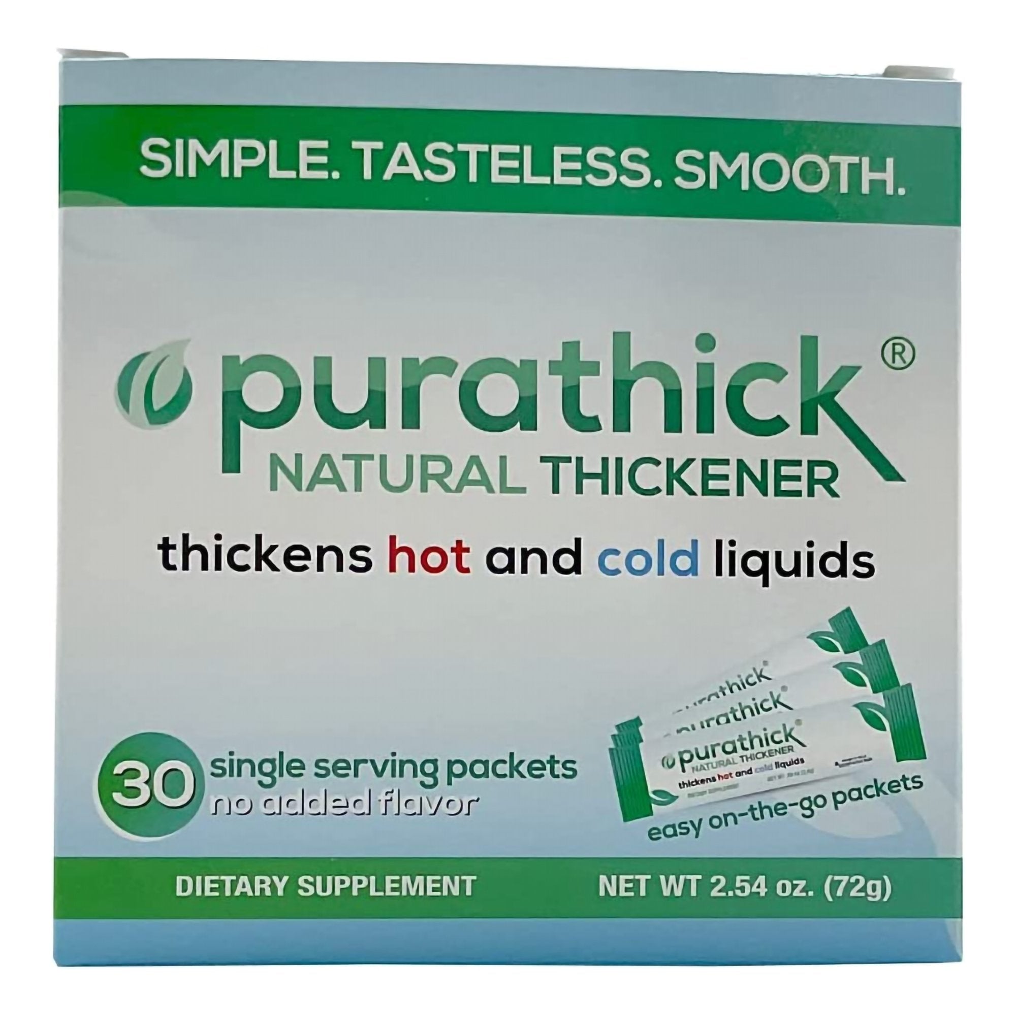 purathick™ Food and Beverage Thickener 2.4 Gram Individual Packet Unfl ...