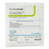 ComfortFoam™ Foam Dressing 6 X 6 Inch Without Border Film Backing Silicone Face Square Sterile (835614_BX) 10/BX
