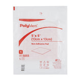 PolyMem® Foam Dressing 5 X 5 Inch Without Border Film Backing Nonadhesive Square Sterile (258751_CS) 30/CS