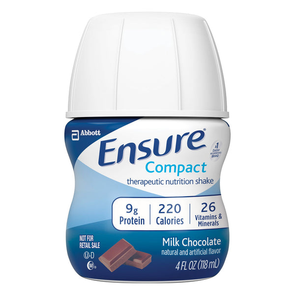 Ensure® Compact Therapeutic Nutrition Shake Oral Supplement Milk Chocolate Flavor Liquid 4 oz. Bottle (1217810_EA) 1/EA