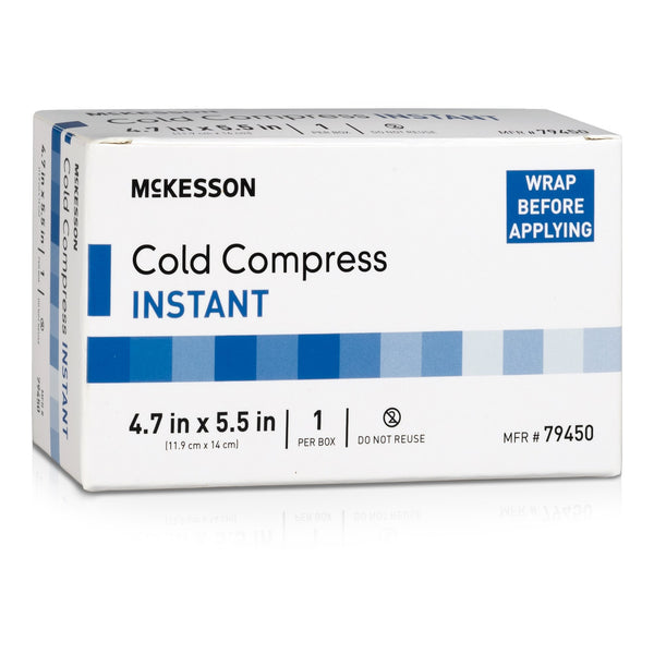 McKesson Instant Cold Pack General Purpose 4-7/10 X 5-1/2 Inch Plastic / Ammonium Nitrate / Water Disposable (1111663_CS) 50/CS