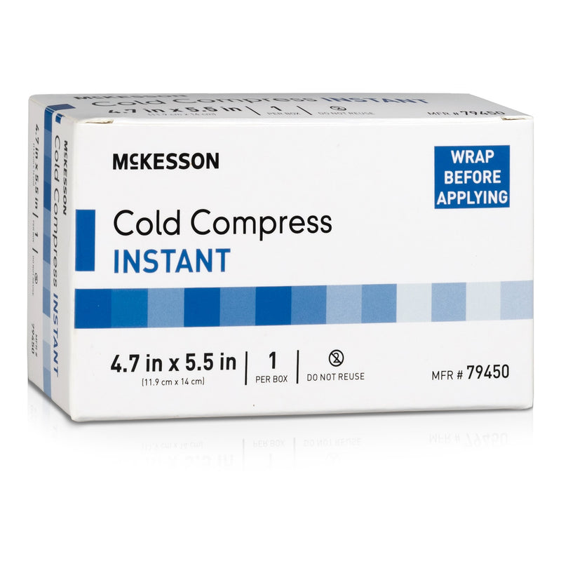 McKesson Instant Cold Pack General Purpose 4-7/10 X 5-1/2 Inch Plastic / Ammonium Nitrate / Water Disposable (1111663_EA) 1/EA