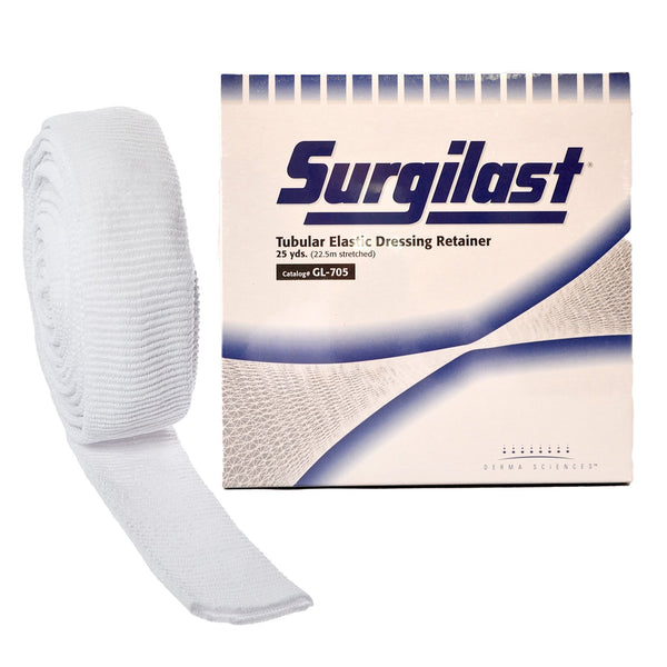 Surgilast® Elastic Net Retainer Dressing Tubular Elastic 25 Yard Size 5 White Small Head / Shoulder / Thigh NonSterile (450916_RL) 1/RL