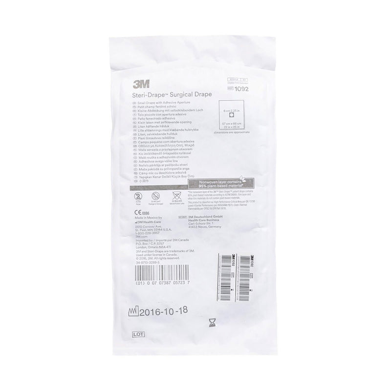 3M™ Steri-Drape™ Surgical Drape Small Drape with Aperture 22 W X 25 L Inch Sterile (5727_BX) 25/BX