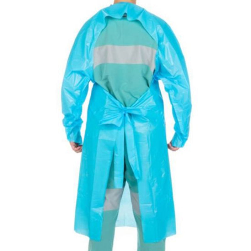 Cardinal Health™ Protective Procedure Gown One Size Fits Most Blue NonSterile Not Rated Disposable (449964_CS) 75/CS