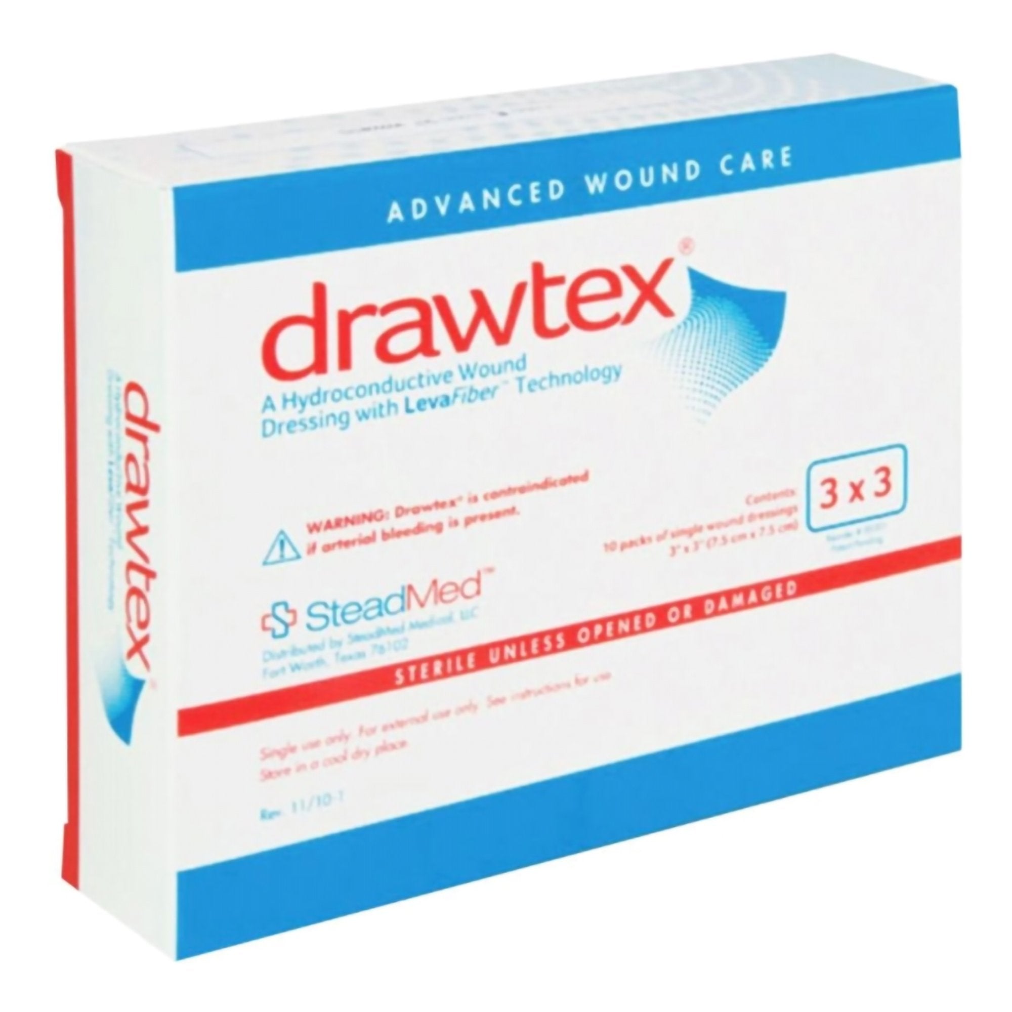 Drawtex Drawtex® Hydroconductive Wound Dressing 3 X 3 Inch Square (761645_BX ...